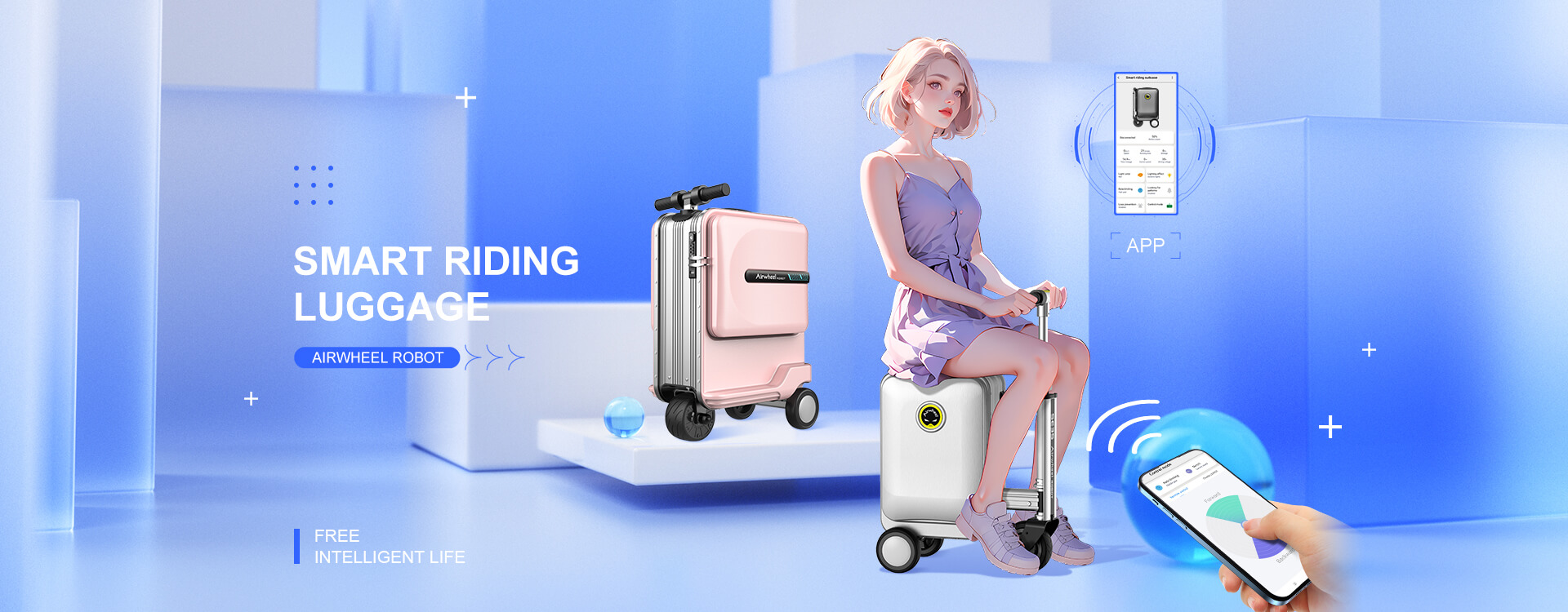 Airwheel SE3S scooter smart suitcase